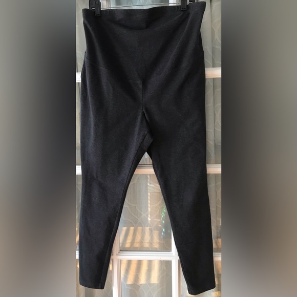 Old Navy size XL dark gray maternity over the belly leggings in EUC condition - Picture 1 of 5